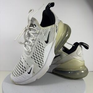 Nike Women Sneakers Air Max 270 Mesh Running Casual White Black US 5.5